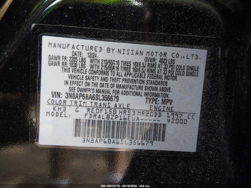 3N8AP6BA6SL356679 2025 NISSAN KICKS photo no. 9