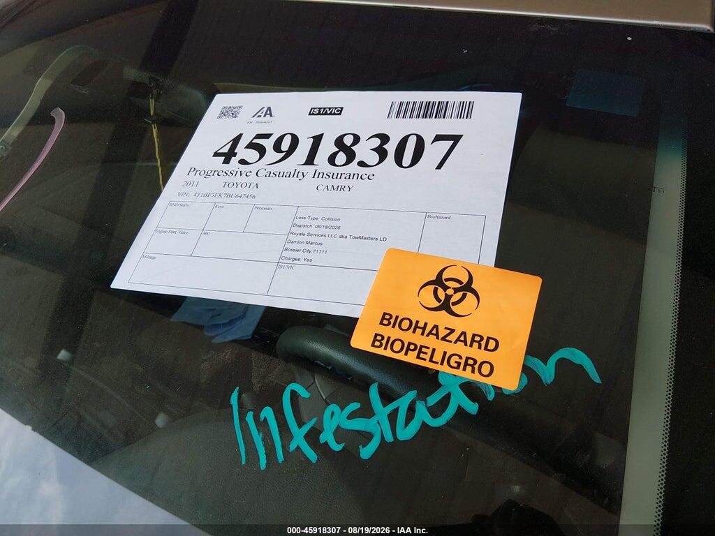 4T1BF3EK7BU647456 2011 TOYOTA CAMRY photo no. 5