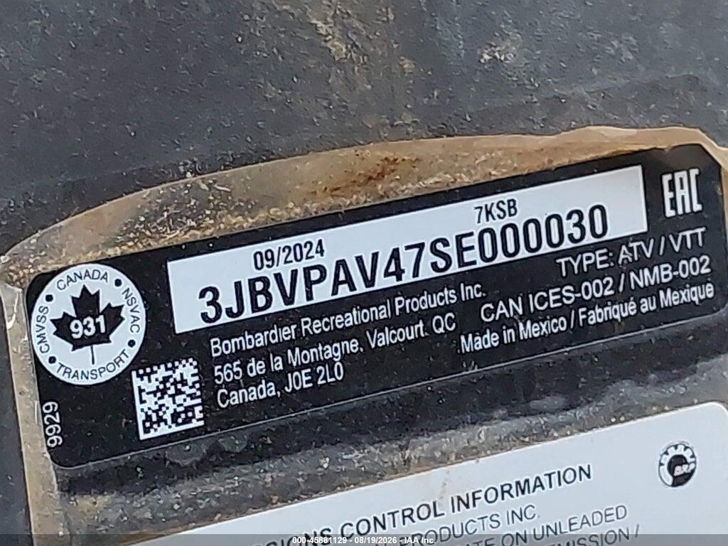 3JBVPAV47SE000030 2025 CAN-AM MAVERICK X3 photo no. 10