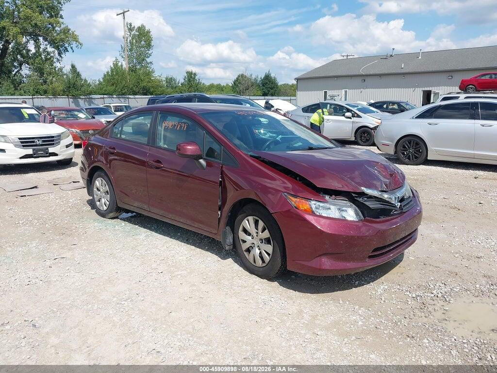 19XFB2F56CE070715 2012 HONDA CIVIC photo no. 1
