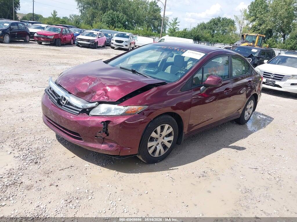 19XFB2F56CE070715 2012 HONDA CIVIC photo no. 2