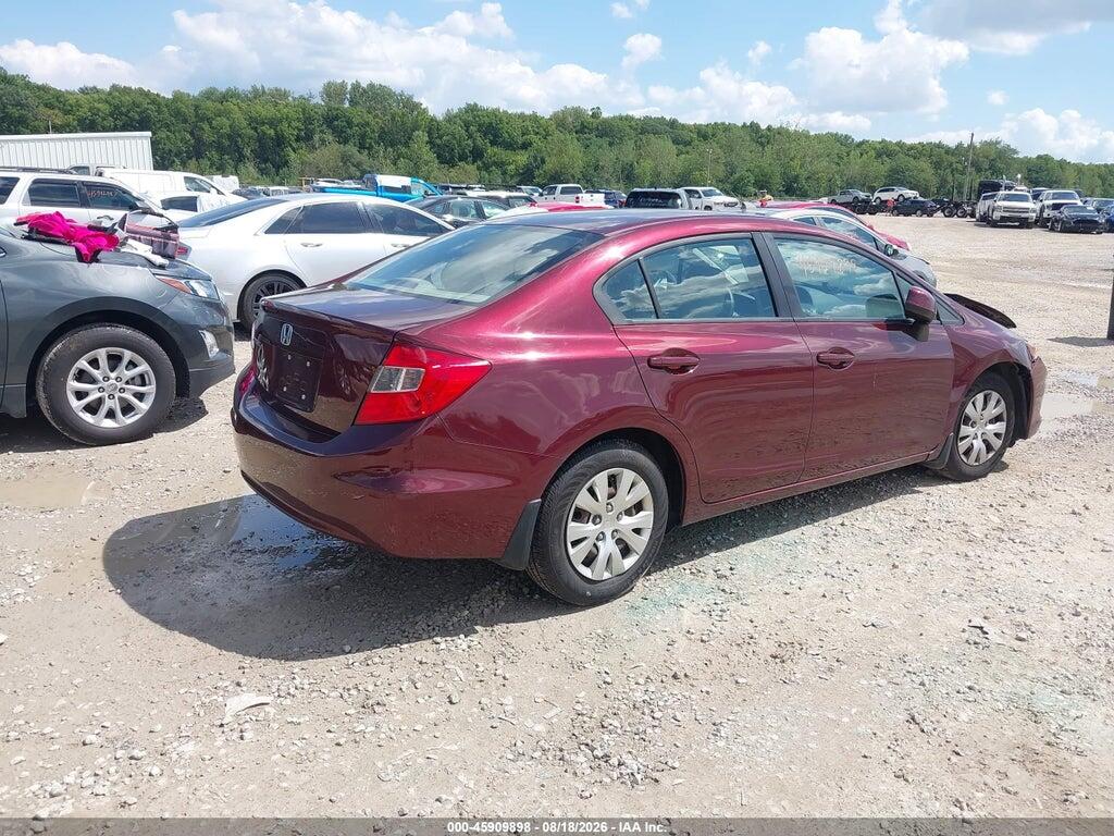 19XFB2F56CE070715 2012 HONDA CIVIC photo no. 4