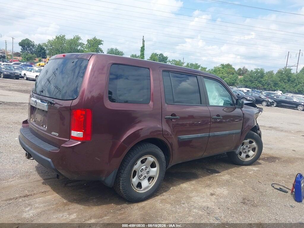 5FNYF4H20BB023474 2011 HONDA PILOT photo no. 4