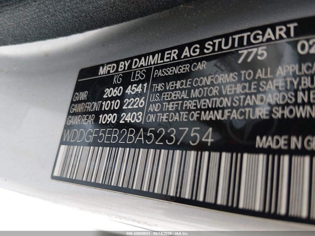 WDDGF5EB2BA523754 2011 MERCEDES-BENZ C 300 photo no. 9