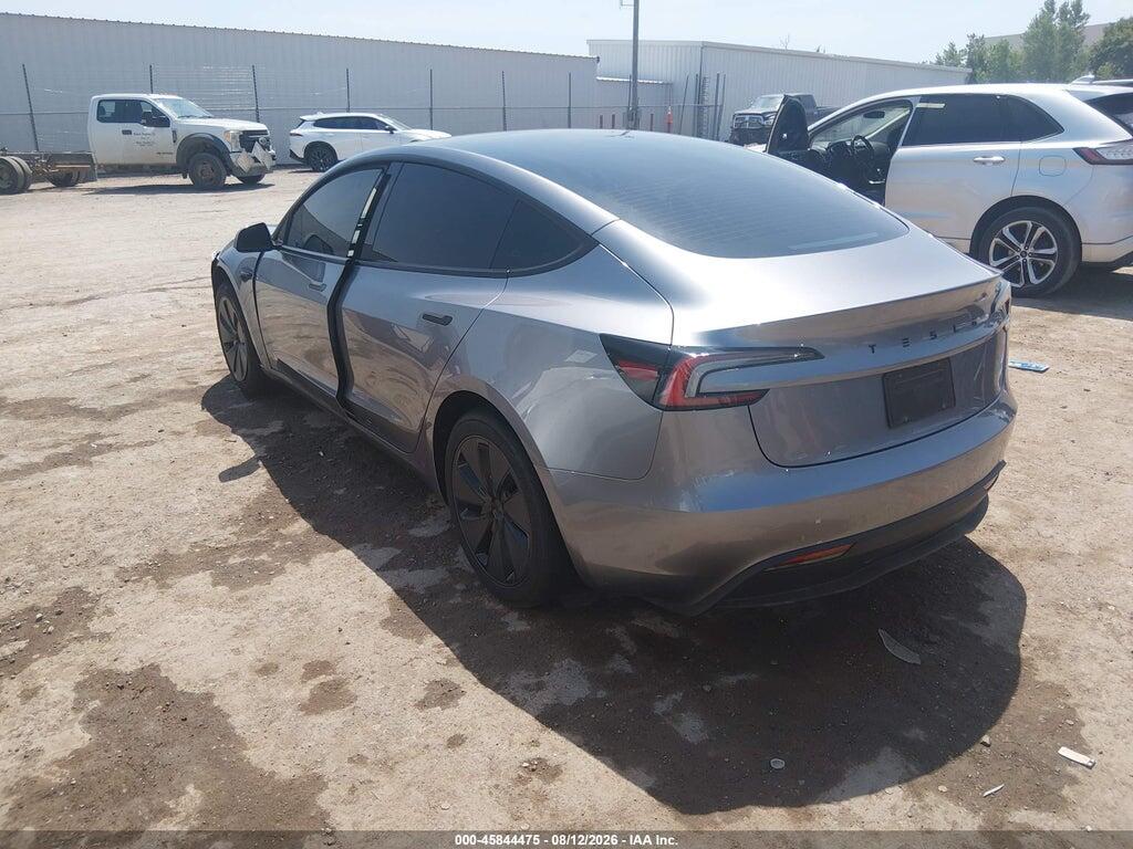 5YJ3E1EA2SF068942 2025 TESLA MODEL 3 photo no. 3