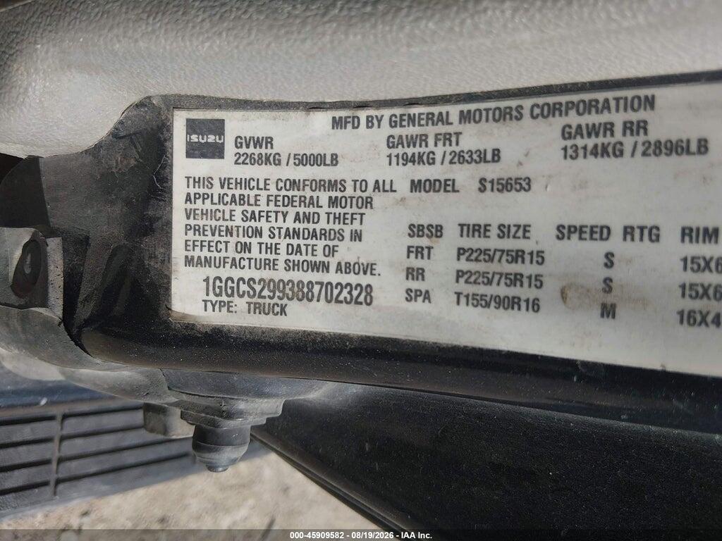 1GGCS299388702328 2008 ISUZU I-290 photo no. 9