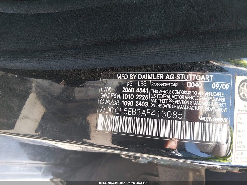 WDDGF5EB3AF413085 2010 MERCEDES-BENZ C 300 photo no. 9