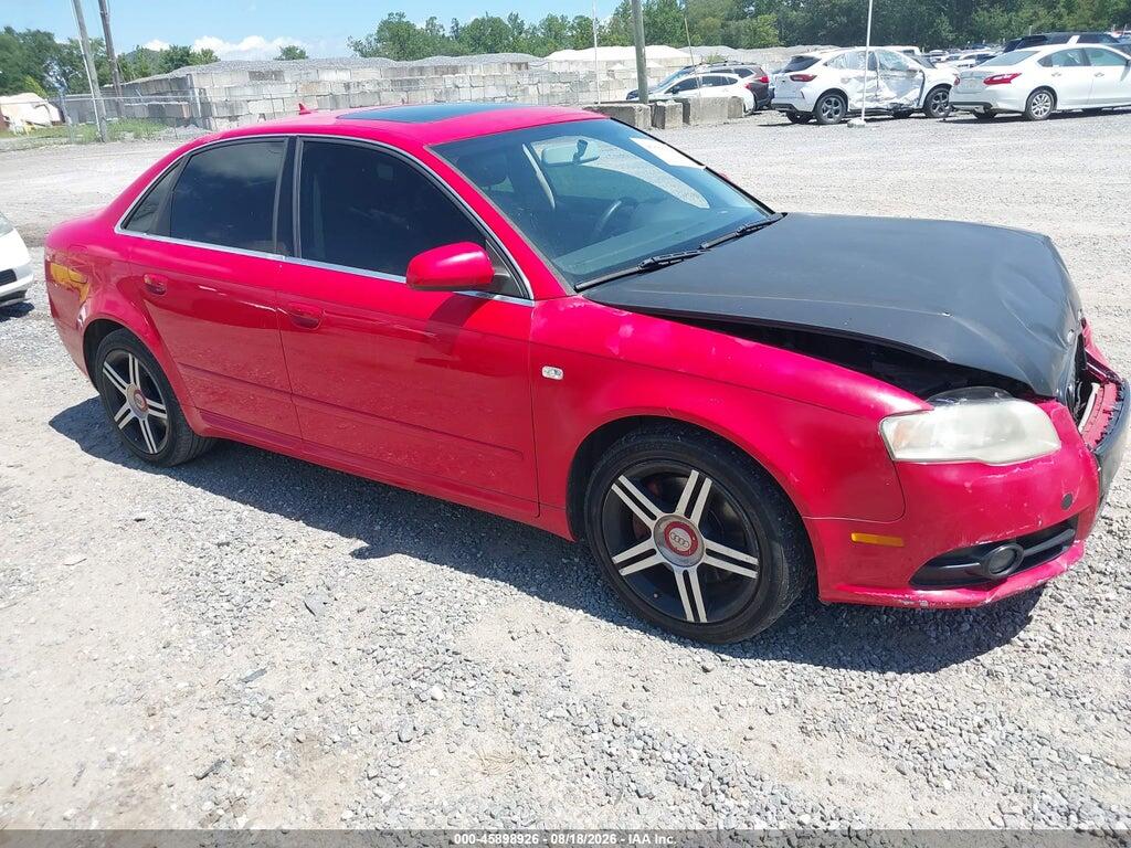 2008 AUDI A4 WAUAF78E78A092481