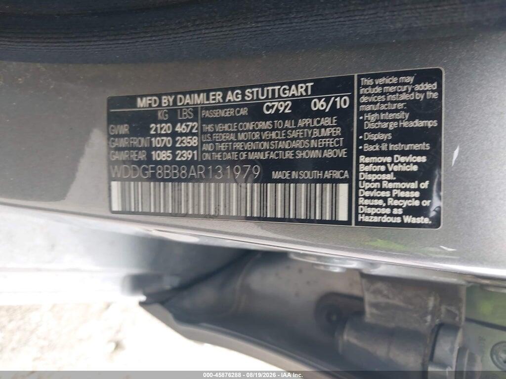 WDDGF8BB8AR131979 2010 MERCEDES-BENZ C 300 photo no. 9