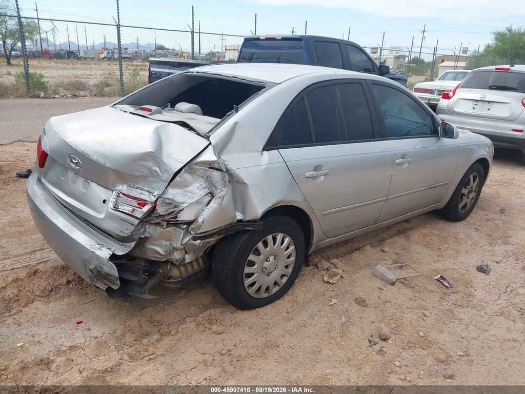 5NPET46C96H123765 2006 HYUNDAI SONATA photo no. 4