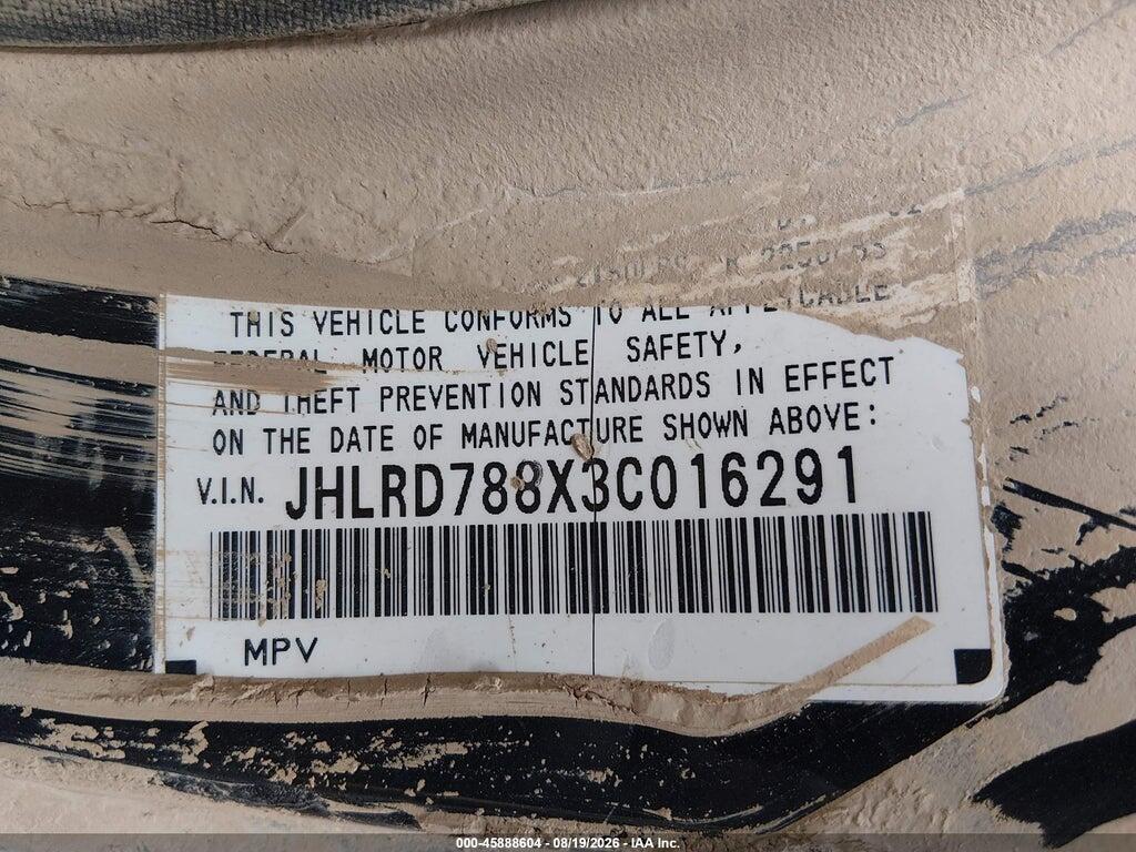 JHLRD788X3C016291 2003 HONDA CR-V photo no. 9