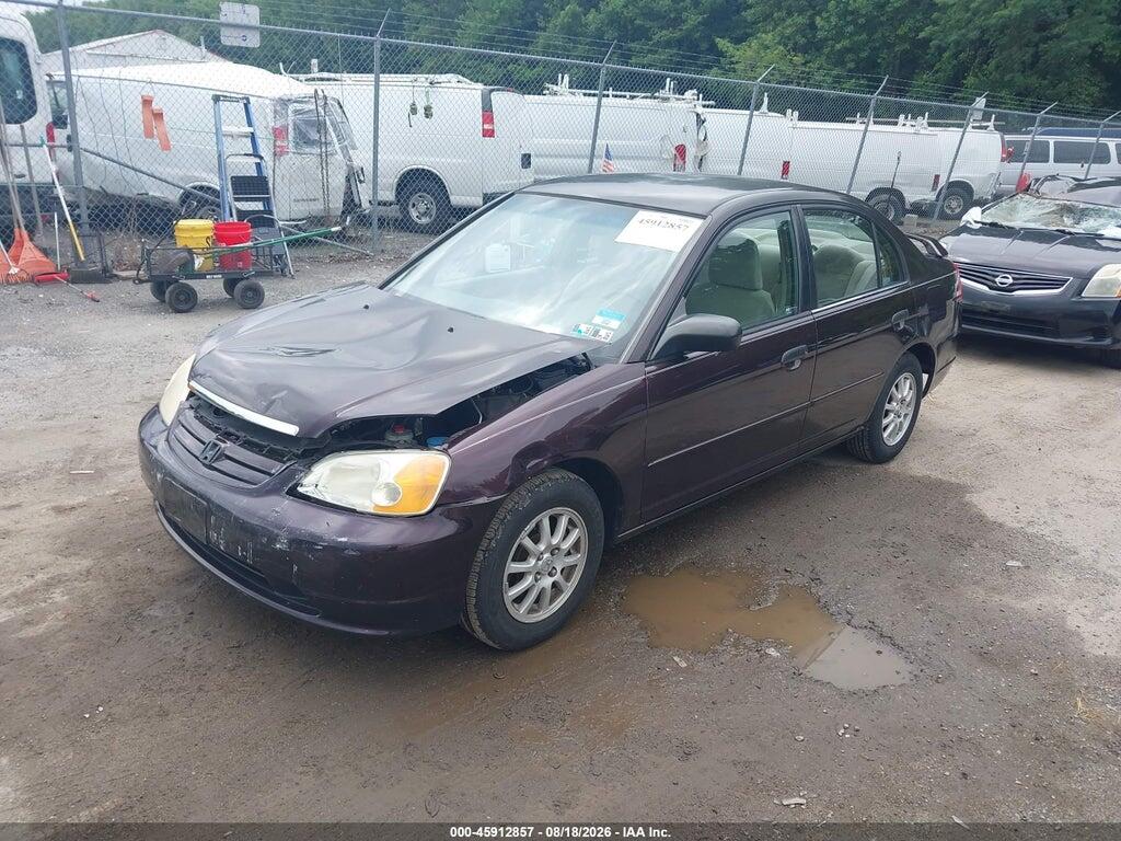 2HGES16511H516343 2001 HONDA CIVIC photo no. 2