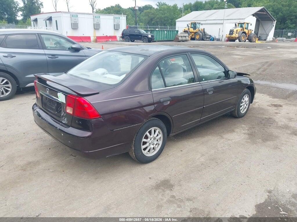 2HGES16511H516343 2001 HONDA CIVIC photo no. 4