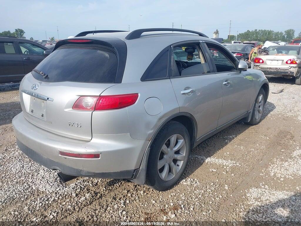 JNRAS08W54X219444 2004 INFINITI FX35 photo no. 4