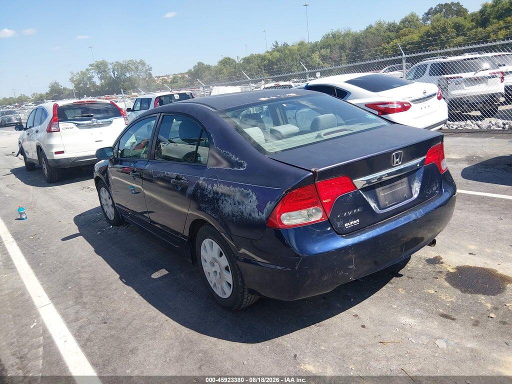 2HGFA16379H511665 2009 HONDA CIVIC photo no. 3