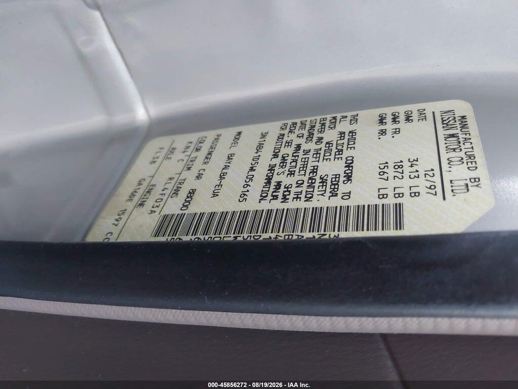 3N1AB41D5WL056165 1998 NISSAN SENTRA photo no. 9