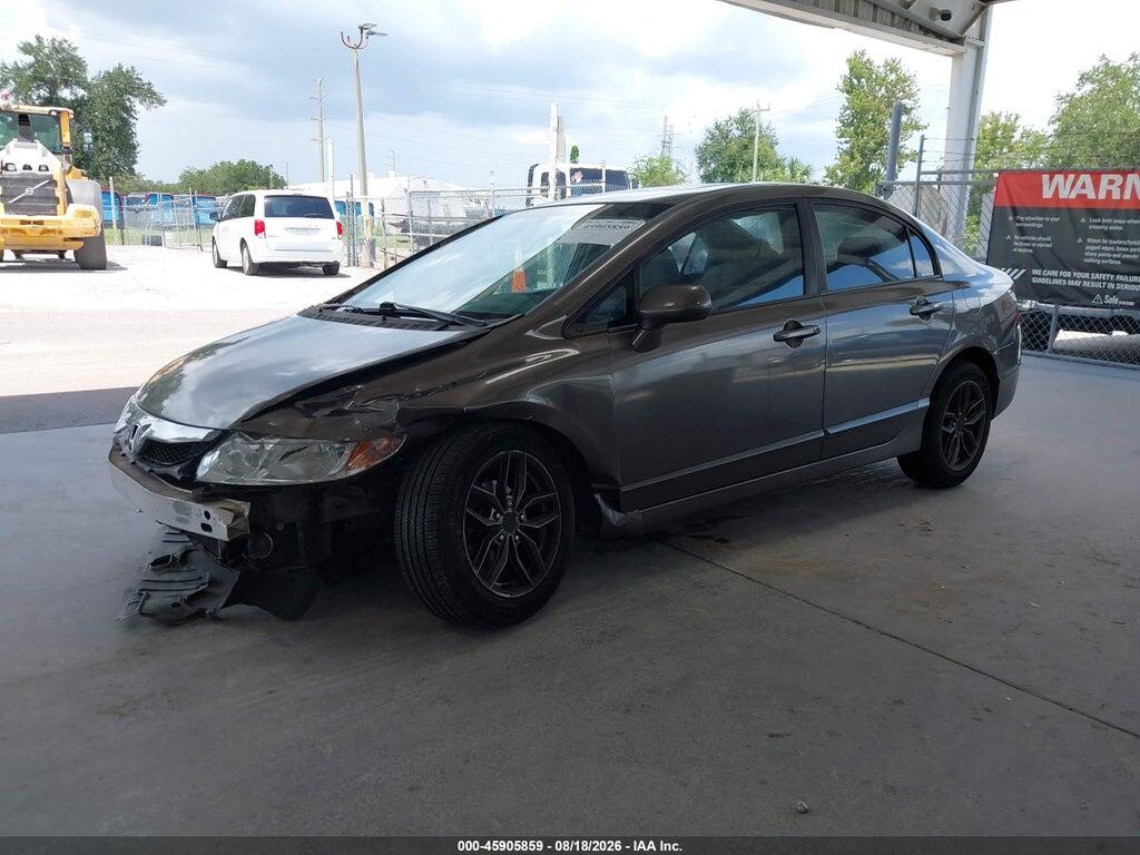 1HGFA16889L026465 2009 HONDA CIVIC photo no. 2