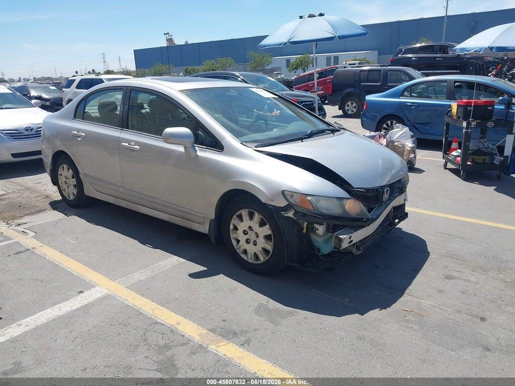 2009 HONDA CIVIC 19XFA16929E017518