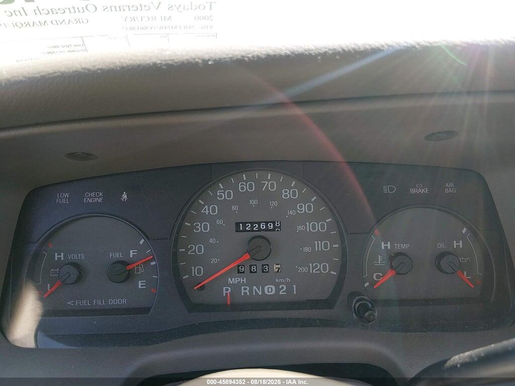 2MEFM74W9YX615647 2000 MERCURY GRAND MARQUIS photo no. 7