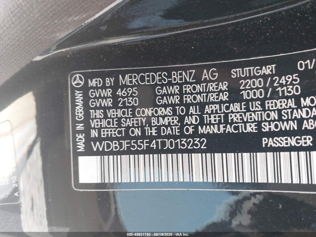 WDBJF55F4TJ013232 1996 MERCEDES-BENZ E photo no. 9