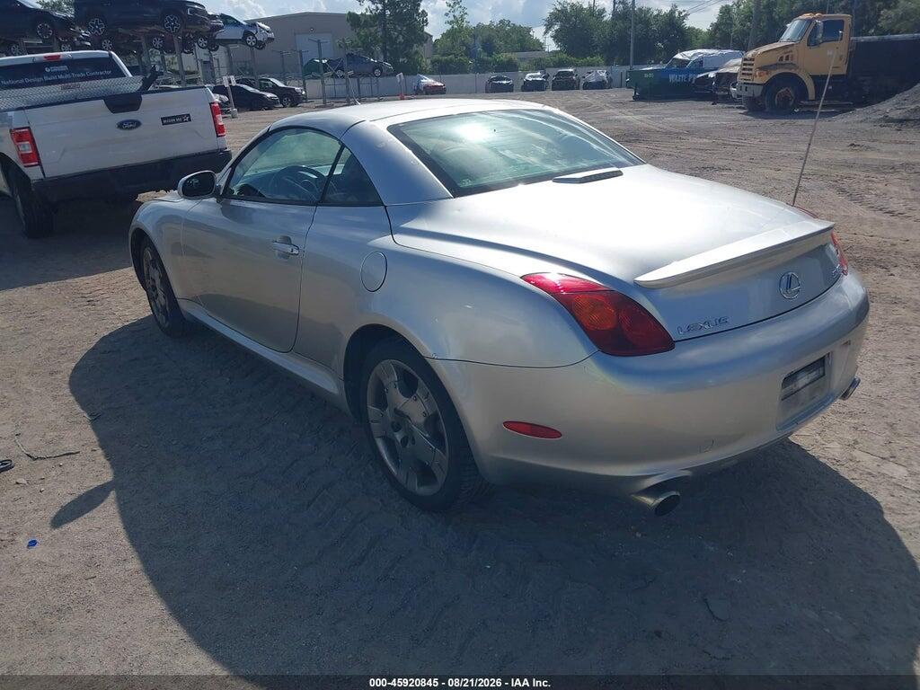 JTHFN48Y020010817 2002 LEXUS SC 430 photo no. 3