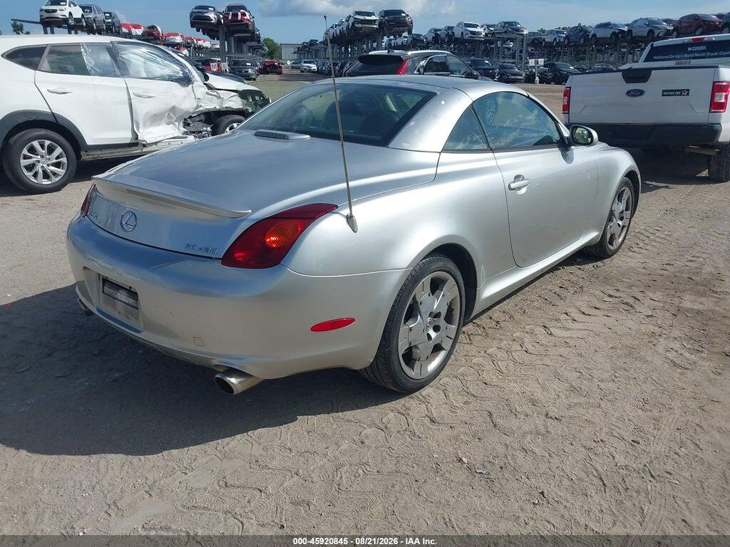 JTHFN48Y020010817 2002 LEXUS SC 430 photo no. 4