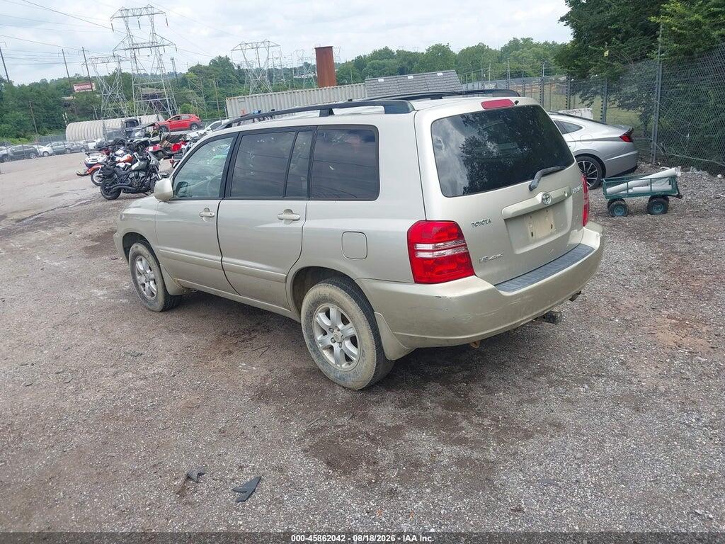 JTEHF21A220086477 2002 TOYOTA HIGHLANDER photo no. 3