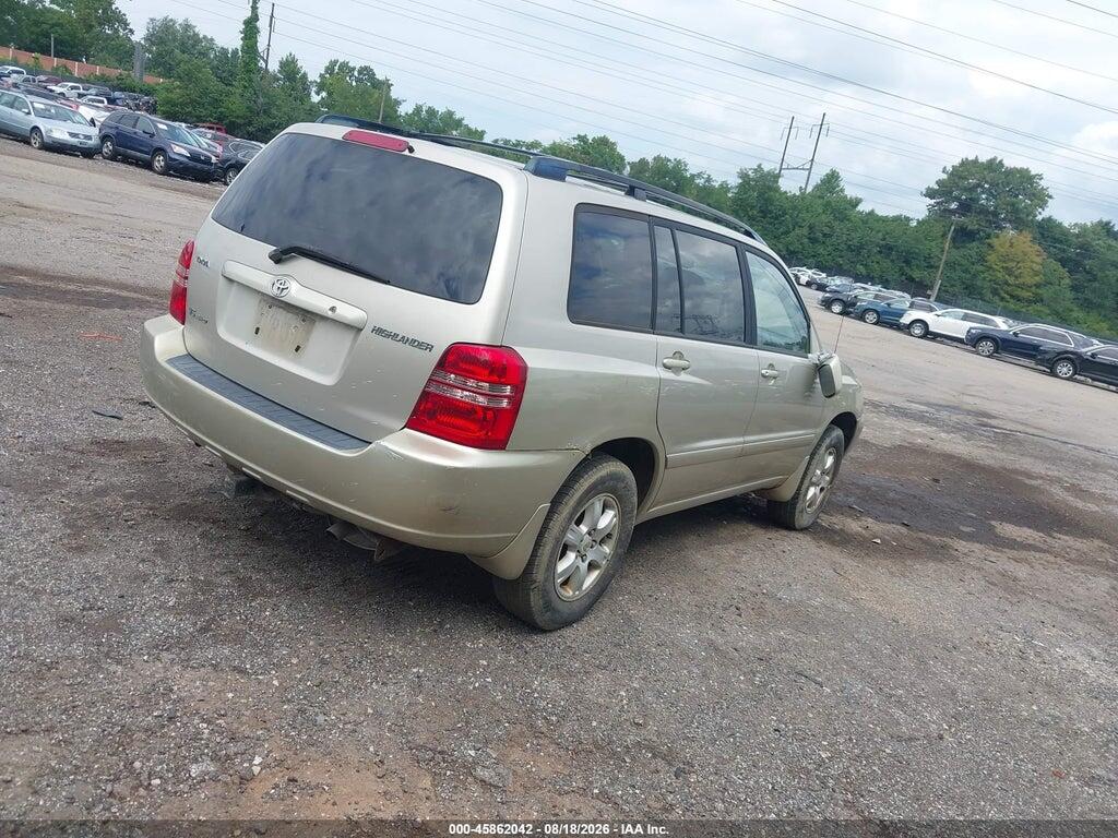 JTEHF21A220086477 2002 TOYOTA HIGHLANDER photo no. 4