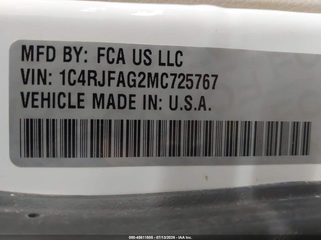 1C4RJFAG2MC725767 2021 JEEP GRAND CHEROKEE photo no. 9