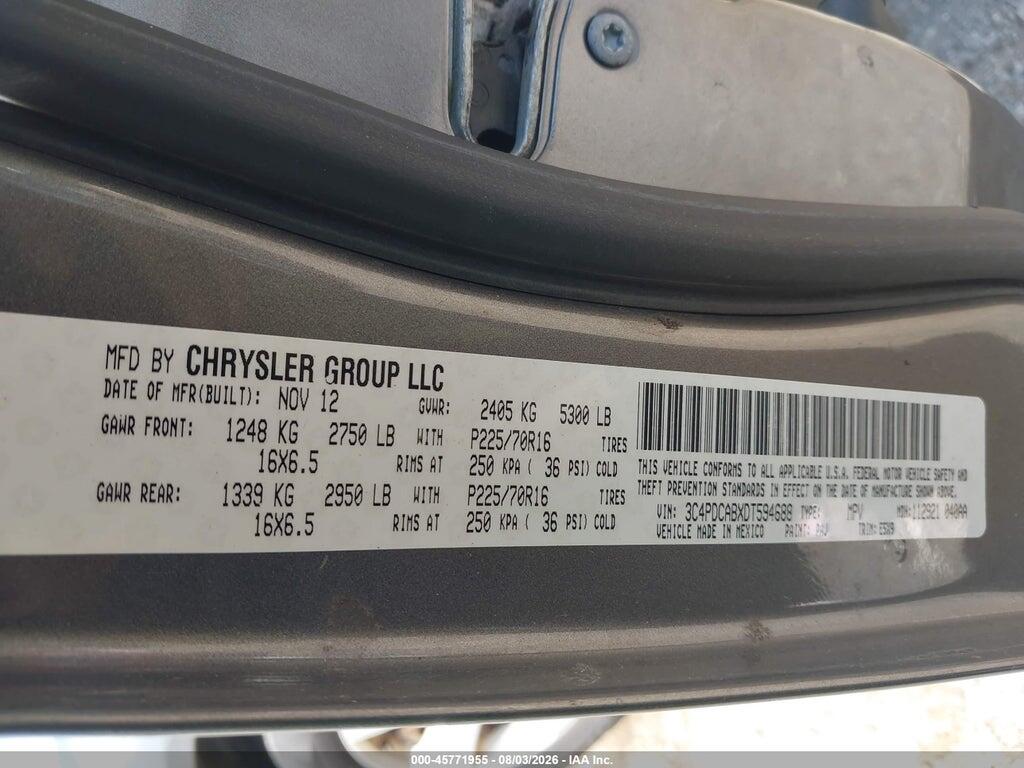 3C4PDCABXDT594688 2013 DODGE JOURNEY photo no. 9