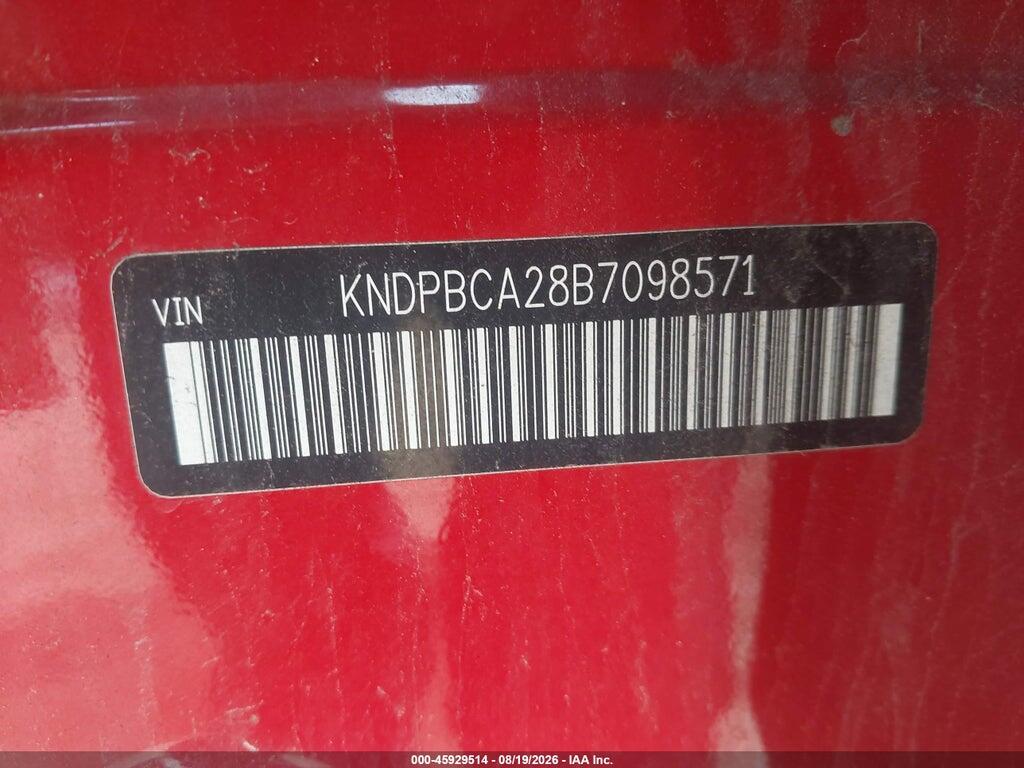 KNDPBCA28B7098571 2011 KIA SPORTAGE photo no. 9