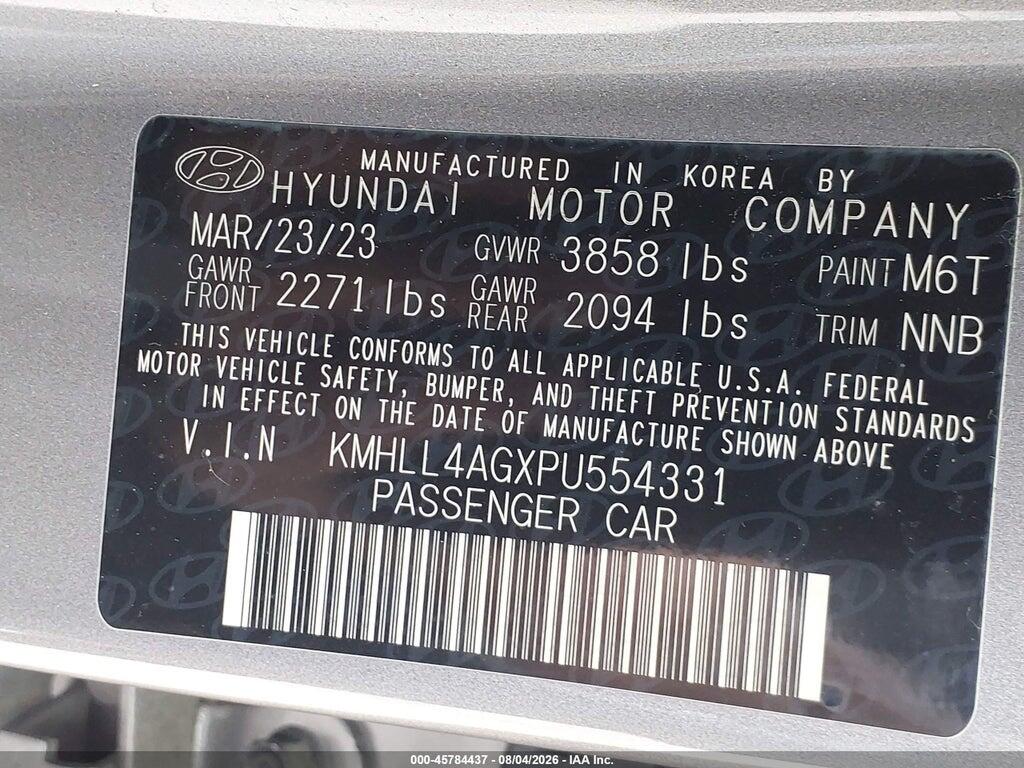 KMHLL4AGXPU554331 2023 HYUNDAI ELANTRA photo no. 9