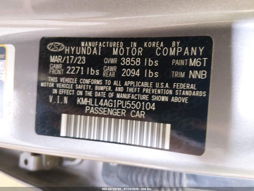 KMHLL4AG1PU550104 2023 HYUNDAI ELANTRA photo no. 9