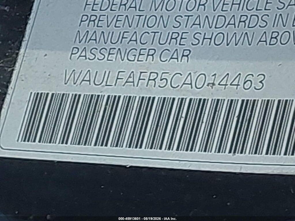 WAULFAFR5CA014463 2012 AUDI A5 photo no. 9