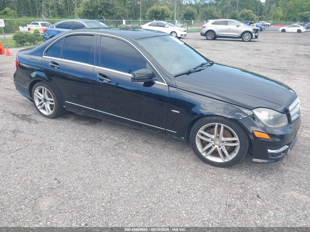 2012 MERCEDES-BENZ C 250 WDDGF4HB5CR207127