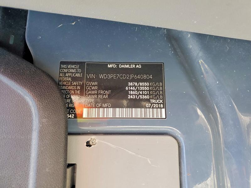 2018 MERCEDES-BENZ SPRINTER 2500 — Фото 13 из 13