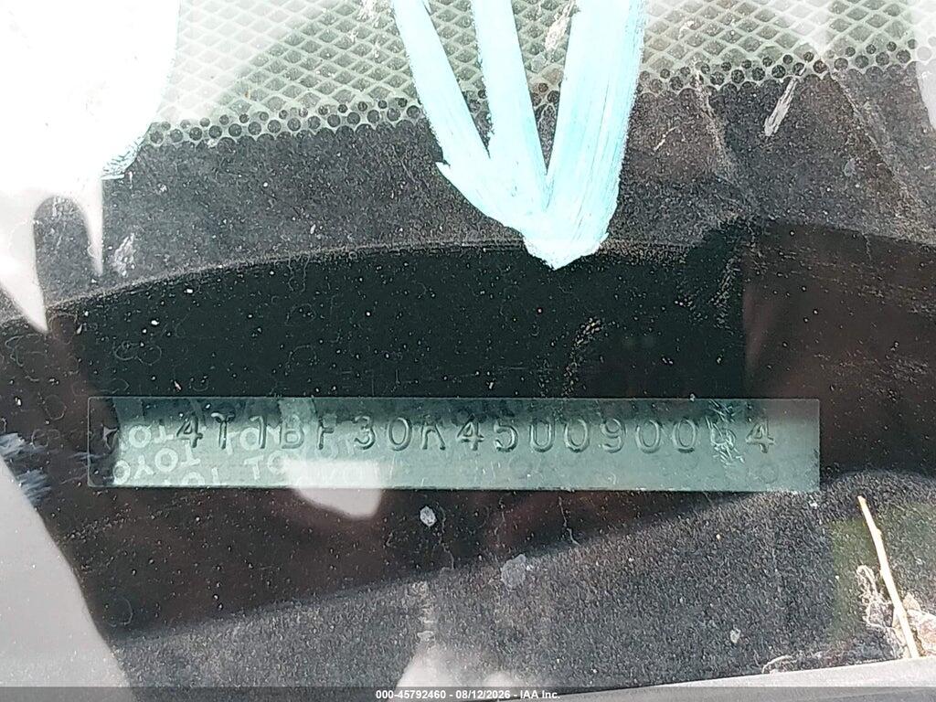 4T1BF30K45U090064 2005 TOYOTA CAMRY photo no. 9