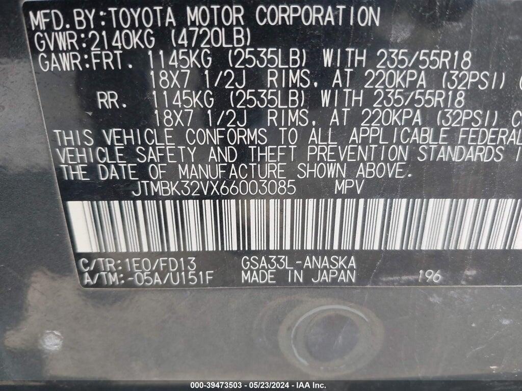 JTMBK32VX66003085 2006 TOYOTA RAV4 photo no. 9