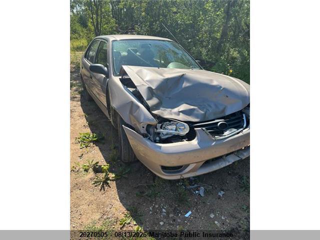 2002 TOYOTA COROLLA 2T1BR12E12C860091