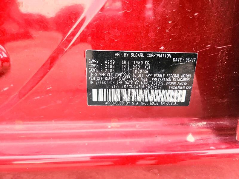 4S3GKAA60H3624277 2017 SUBARU IMPREZA photo no. 12