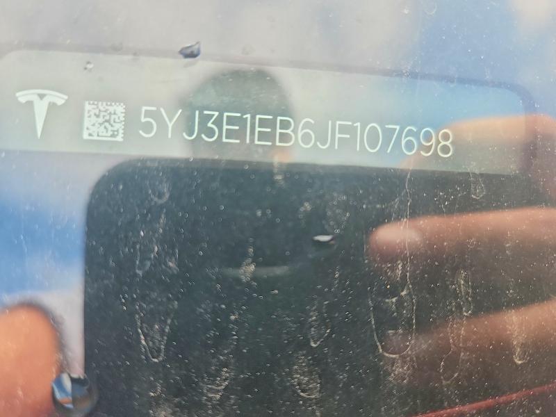 5YJ3E1EB6JF107698 2018 TESLA MODEL 3 photo no. 12