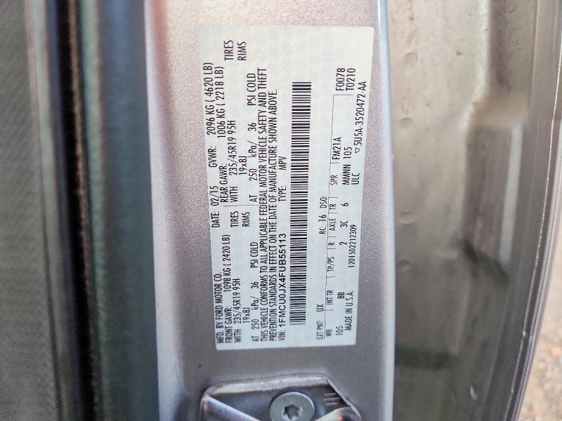 2015 FORD ESCAPE TITANIUM — Фото 12 из 12