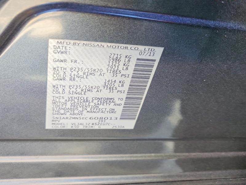 2014 NISSAN PATHFINDER S — Фото 14 из 14