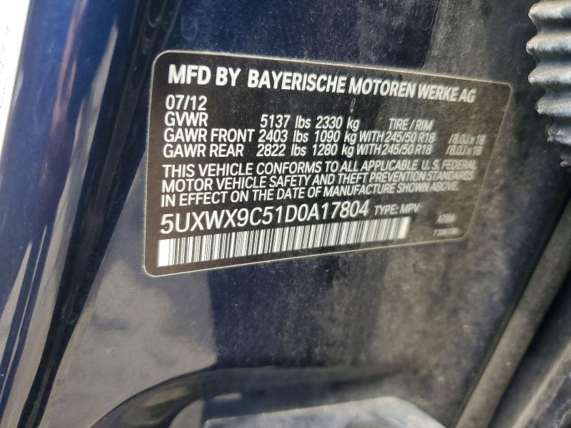 2013 BMW X3 XDRIVE28I — Фото 13 из 13