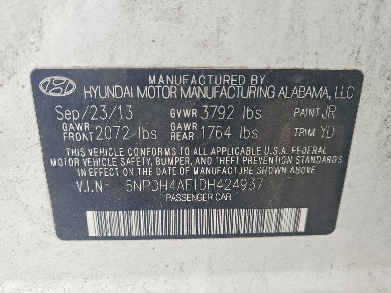 2013 HYUNDAI ELANTRA GLS — Фото 12 из 12
