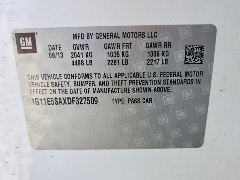2013 CHEVROLET MALIBU 2LT — Фото 12 из 14