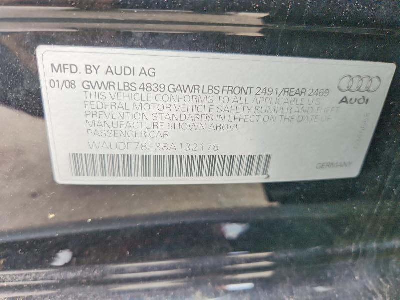 2008 AUDI A4 2.0T QUATTRO — Фото 12 из 12