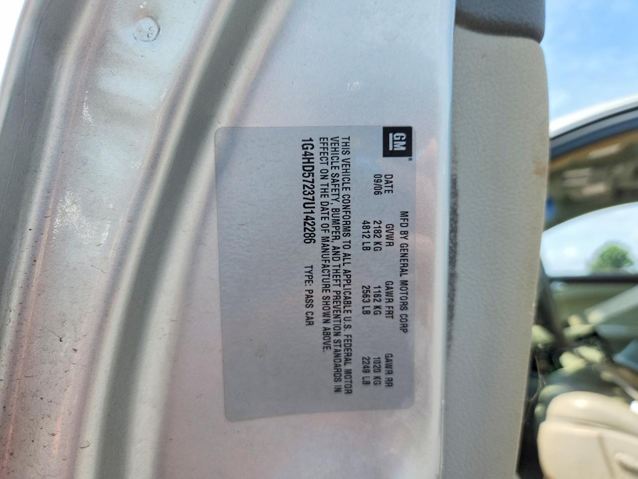 2007 BUICK LUCERNE CXL — Фото 12 из 12
