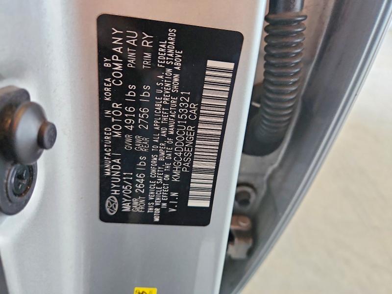 2012 HYUNDAI GENESIS 3.8L — Фото 12 из 12