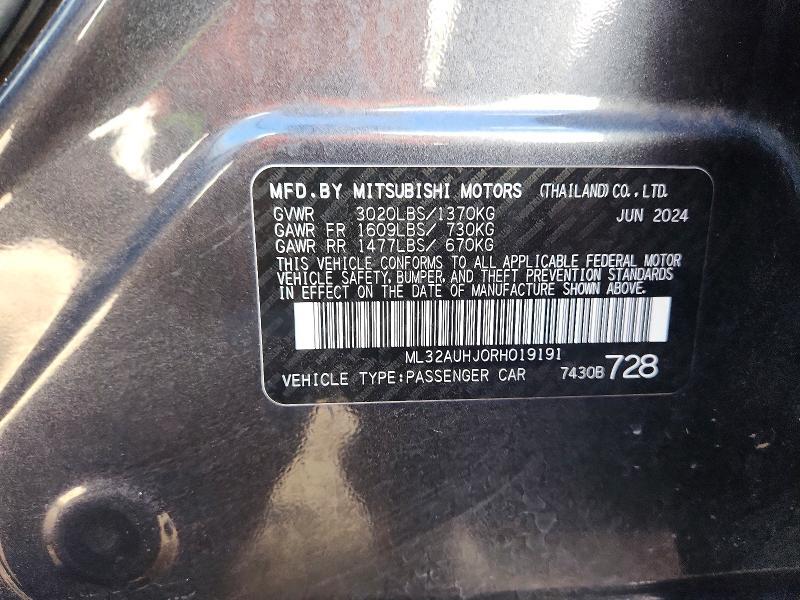 2024 MITSUBISHI MIRAGE ES — Фото 13 из 13